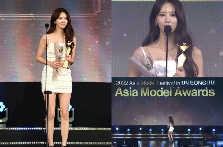 Lupa Pidato, Mijoo Eks Lovelyz Bikin MC Ngakak Saat Terima Penghargaan