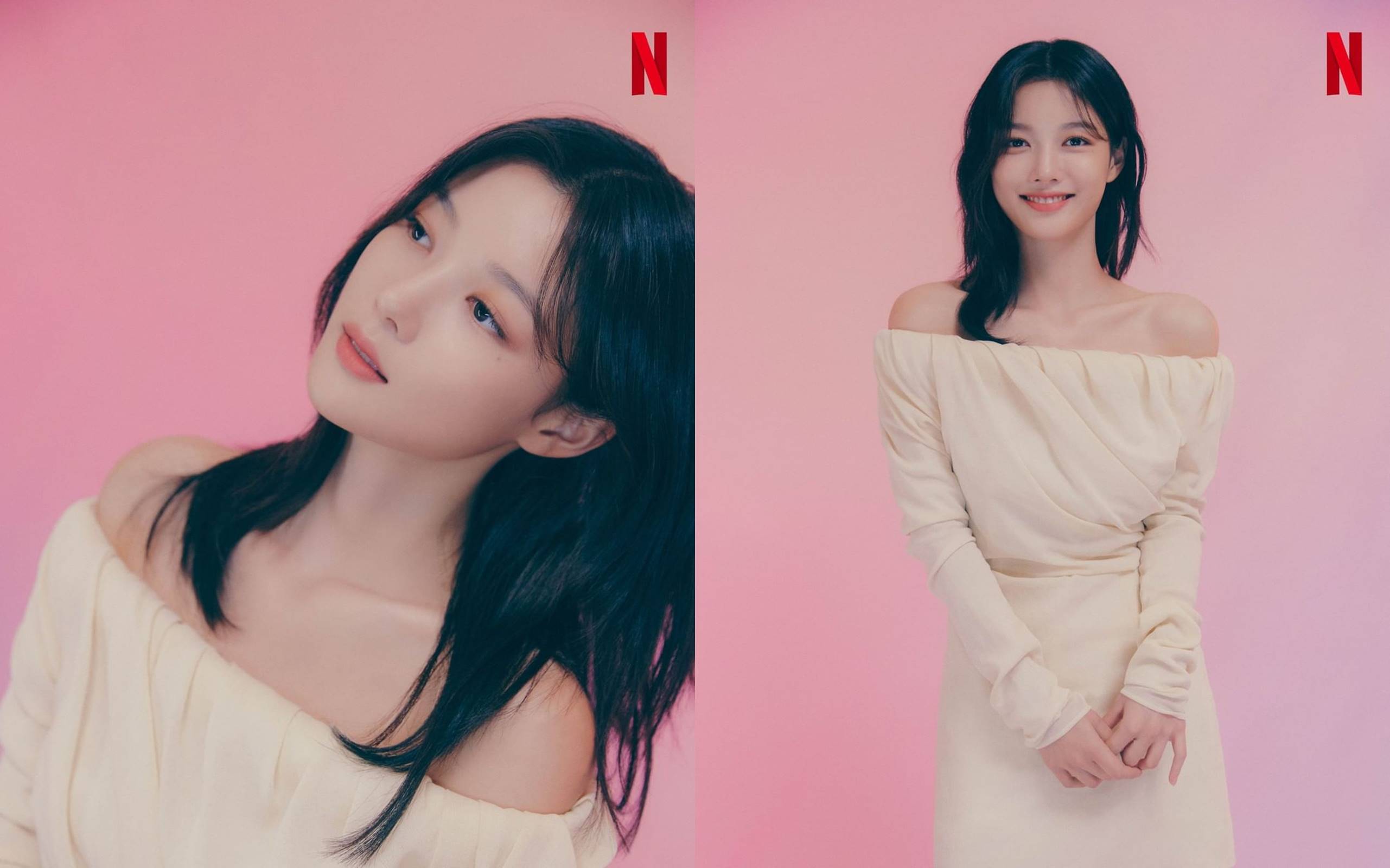 Potret Kim Yoo Jung dengan gaun kuning