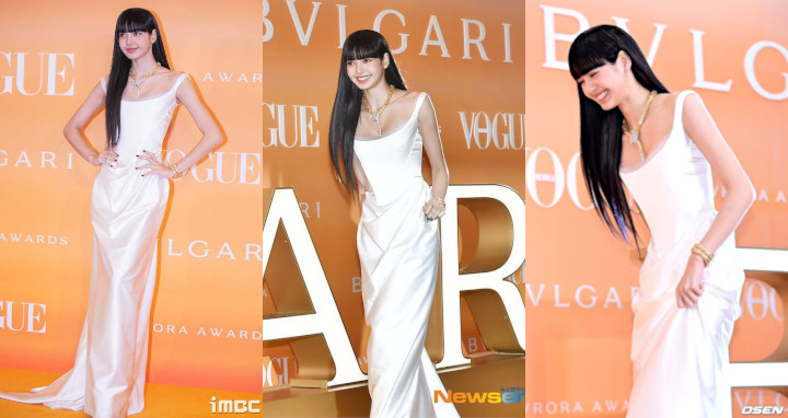 Lisa BLACKPINK Tampil Cantik dan Elegan di BVLGARI Avrora Awards
