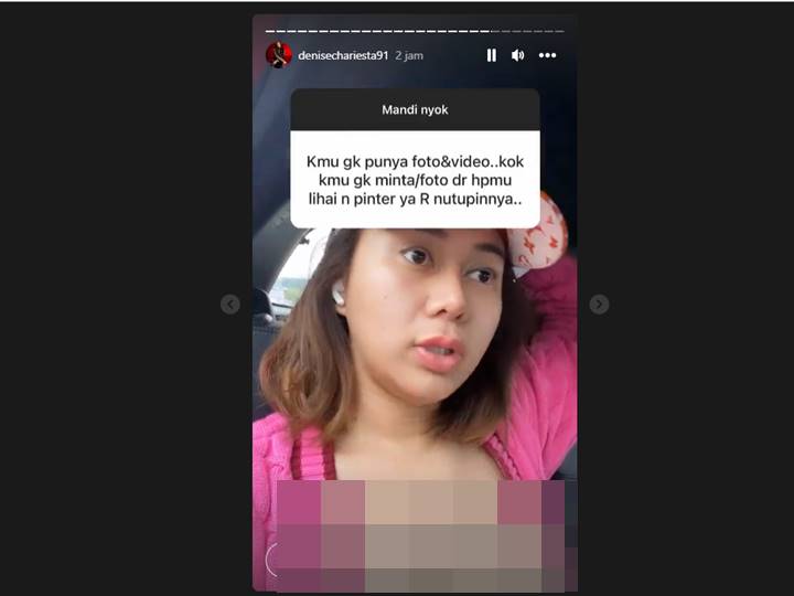 Denise Chariesta Bahas Niat Jahat Usai Disinggung Soal Cuma R yang Simpan Foto-Video Kebersamaan