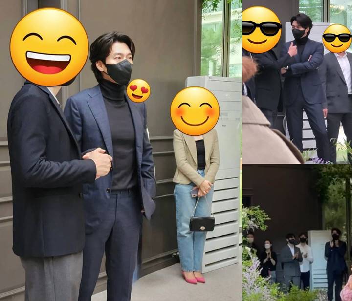 Mojok di Belakang, Posisi Berdiri Hyun Bin Saat Kondangan Curi Fokus