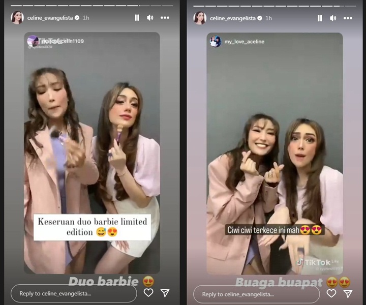 Terseret Isu Artis C, Celine Evangelista Bangga Disebut \'Duo Barbie\' Bareng Ayu Dewi Terseret Isu Artis C, Celine Evangelista Bangga Disebut \'Duo Barbie\' Bareng Ayu Dewi