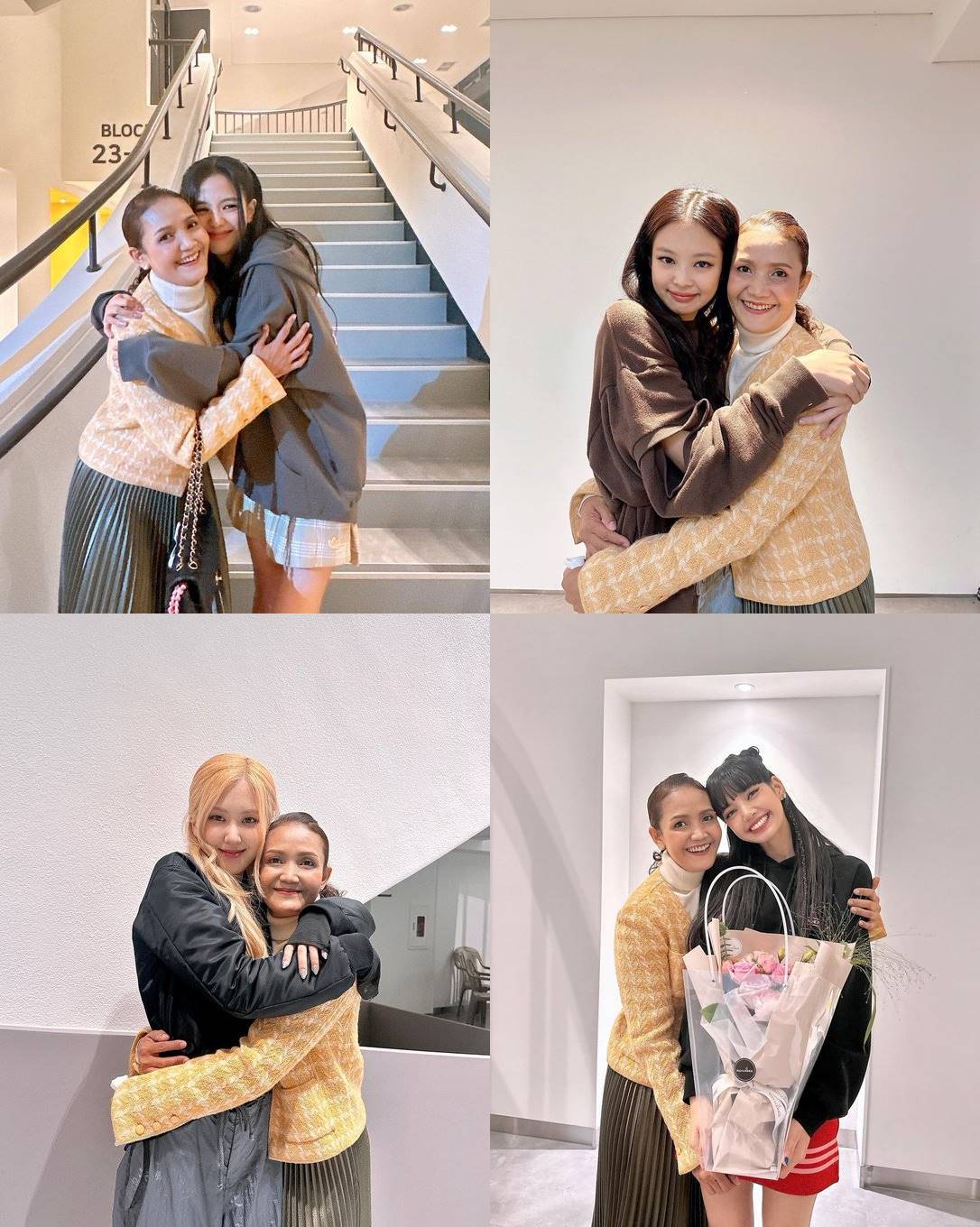 Momen ibu Lisa dengan BLACKPINK