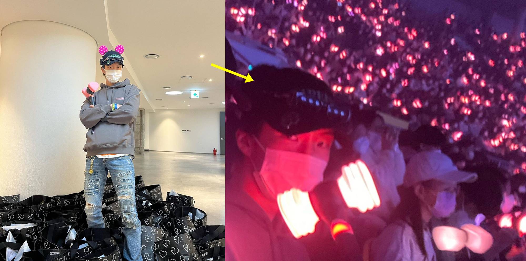 Momen Hoony WINNER di konser BLACKPINK
