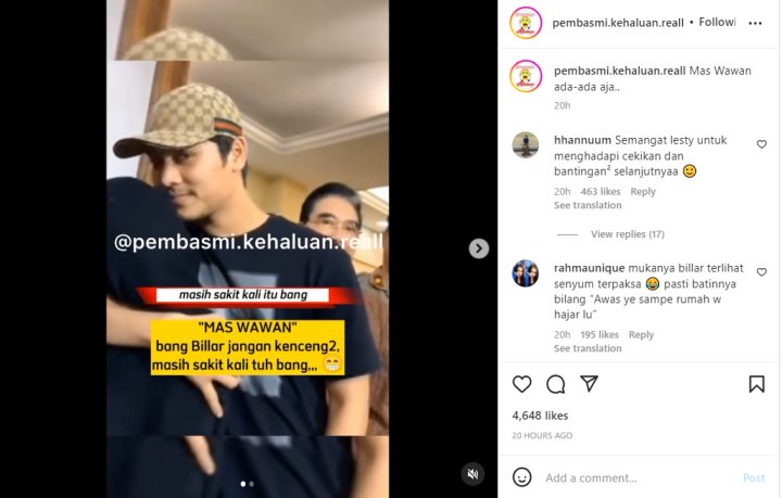 Reaksi Rizky Billar Saat Ditegur Agar Tak Terlalu Erat Peluk Lesti Kejora Tuai Sorotan