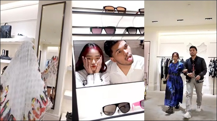 Fuji An-Thariq Halilintar Pacaran di Toko Brand Mewah, Mainan Scarf Harga Jutaan