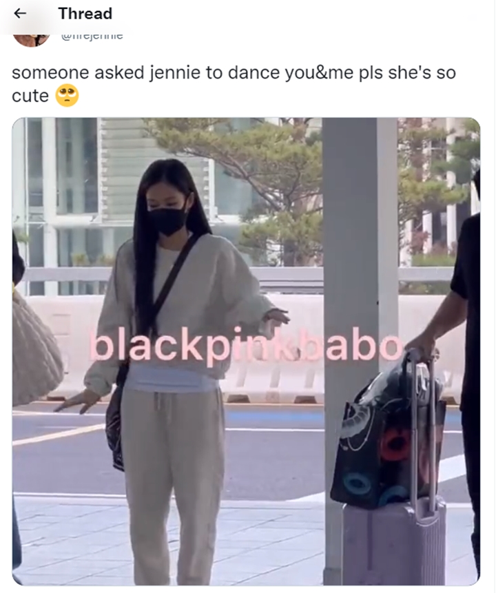 Imutnya Jennie BLACKPINK Dance Lagu Solo di Bandara