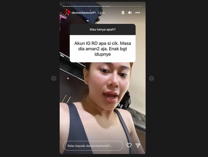 Denise Chariesta Sindir Pedas Usai Hidup R Disebut Masih \'Aman\'