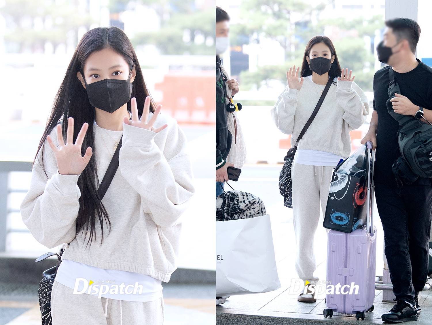 Penampilan Jennie BLACKPINK di bandara