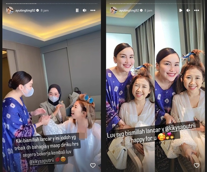 Alasan Ayu Ting Ting \'Bandel\' Kunjungi Kiky Saputri Meski Baru Keluar Dari RS