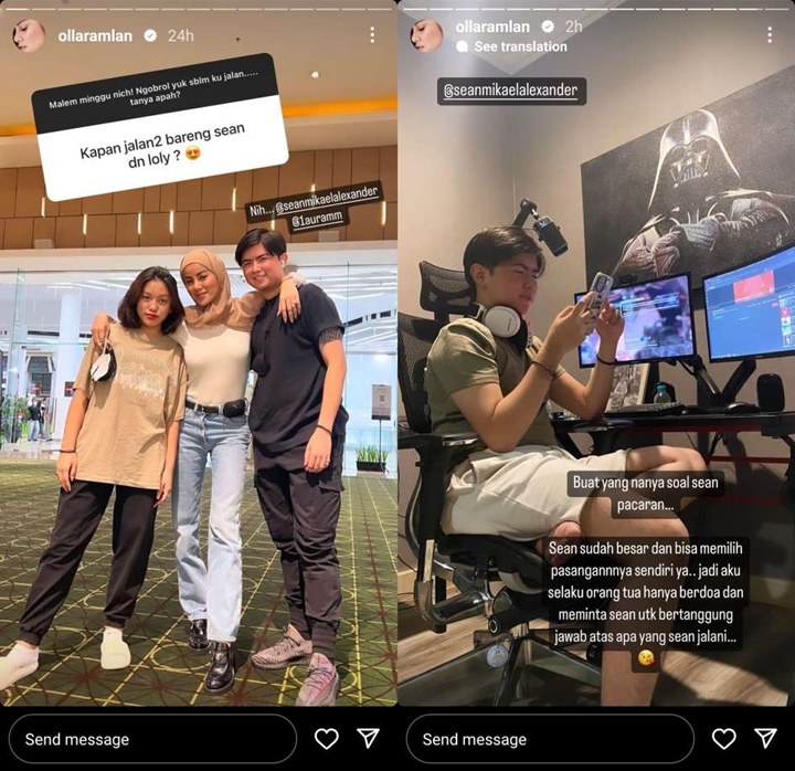 Olla Ramlan Pamer Temani Sang Putra Kencan Dengan Putri Nikita Mirzani