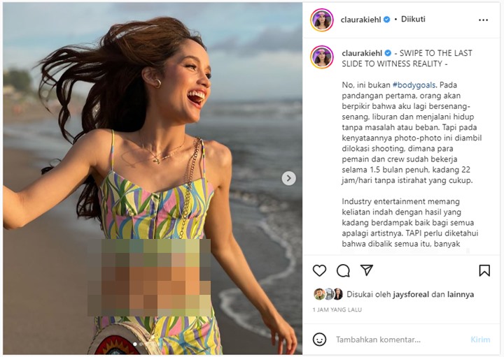 Cinta Laura Ungkap Cerita Pilu di Balik Foto Body Goals