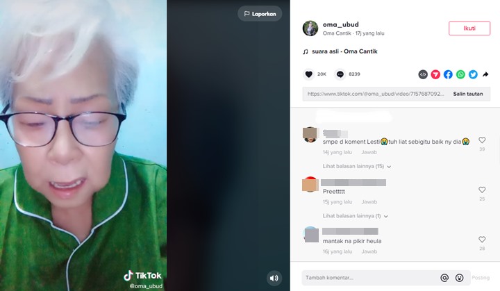 Lesti Kejora Terciduk Komentar Usai Dihina Nenek-nenek di TikTok
