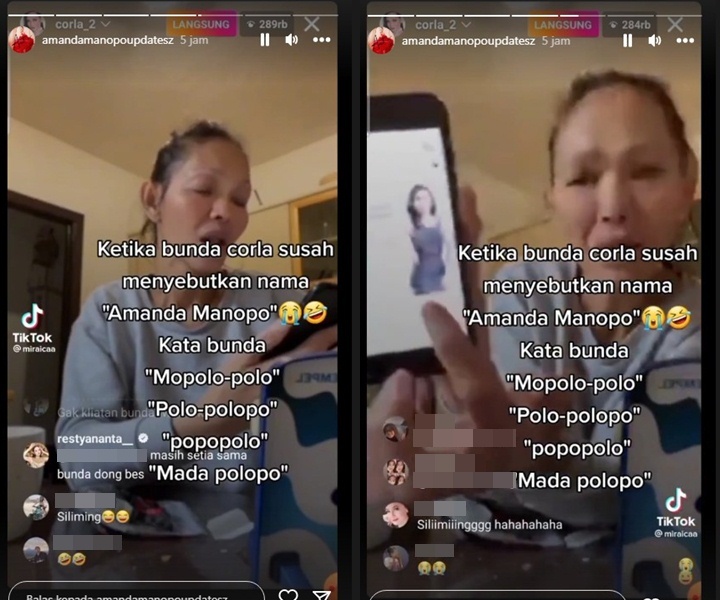 Kocaknya Bunda Corla Bingung Baca Nama Amanda Manopo: Mada Palopo?