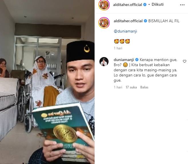 Anji Respons Bijak Usai Di-mention Aldi Taher dalam Video Baca Alquran