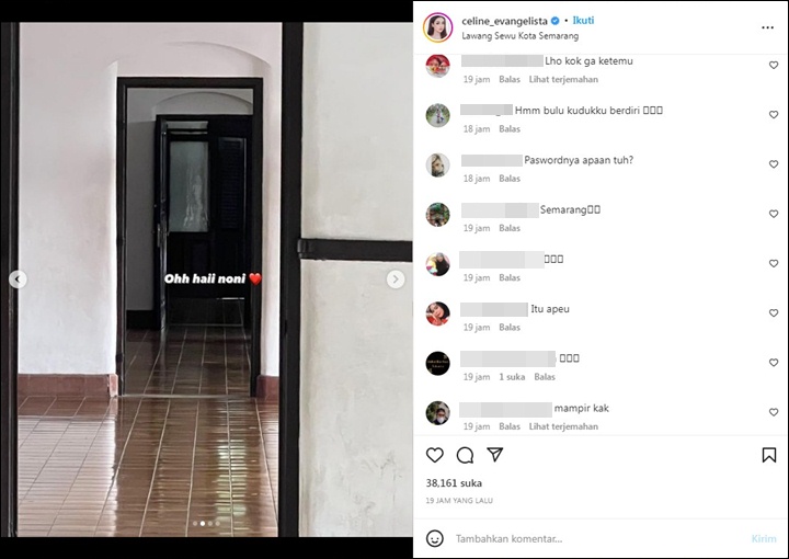 Bikin Merinding, Celine Evangelista Sapa \'Noni\' di Lawang Sewu