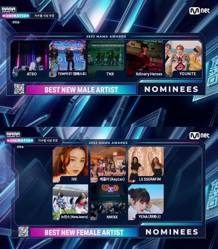 MAMA 2022: Rumah Kosong Vs Grup Neraka, Nominasi Best Male dan Female Rookie Jomplang Banget