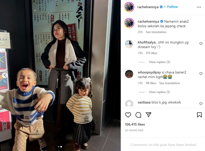 Cara Rachel Vennya Ajak Anak Bolos Sekolah Malah Ingatkan Pada Livy Renata