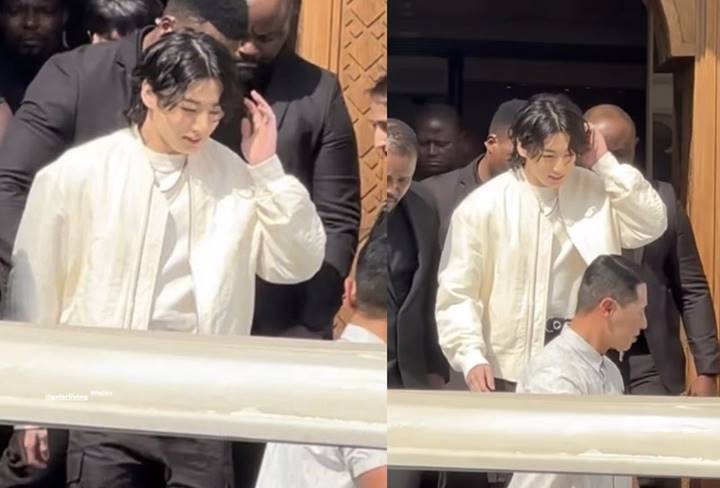 Jungkook BTS Terciduk Sibuk Syuting di Jalanan Qatar, Visual Curi Fokus