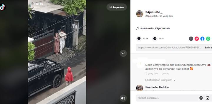 Balik Mesra, Momen Lesti Kejora Dan Rizky Billar Keluar Rumah Bersamaan Curi Perhatian
