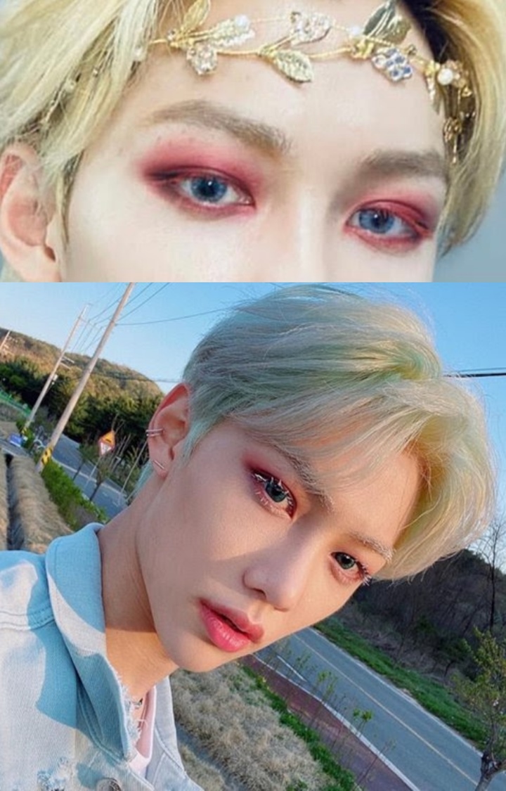 Felix Stray Kids Disorot Karena Sering Pakai Maskara Berwarna