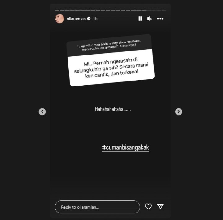 Olla Ramlan Ngakak Disinggung Pernah Diselingkuhi, Ngode Alasan Cerai dari Aufar?