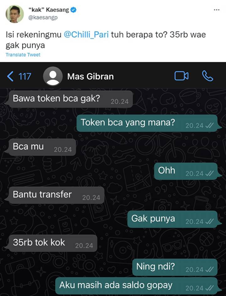 Mas Minta Transfer
