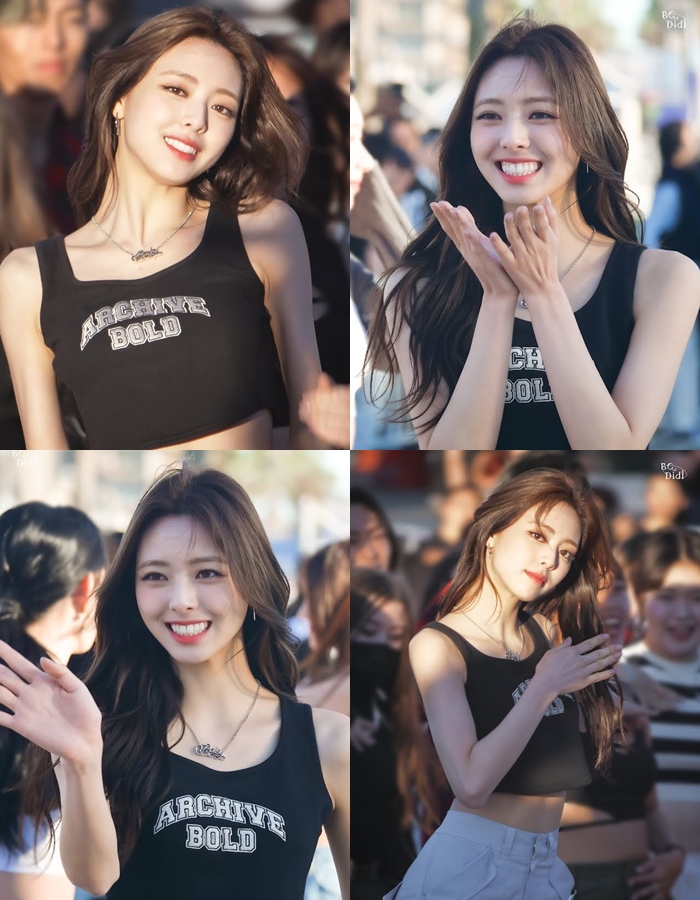 Cuma Pakai Crop Top dan Celana Kargo, Penampilan Kece Yuna ITZY di Los Angeles Tuai Pujian