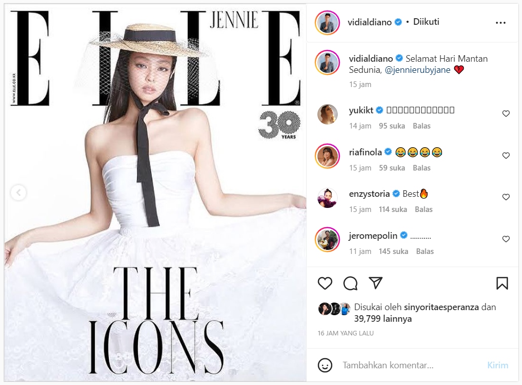 Pakai \'Gaun\', Vidi Aldiano Cosplay Bak Jennie BLACKPINK