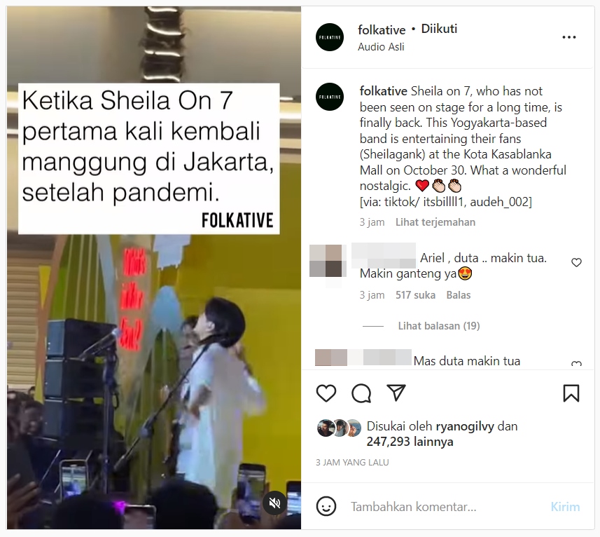 Sheila On 7 Manggung di Jakarta, Penampilan Duta Disorot