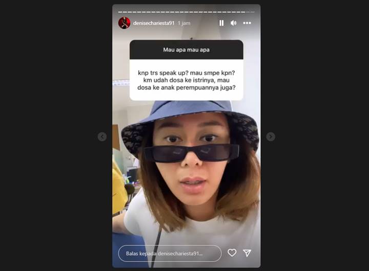 Diingatkan Dosa, Denise Chariesta Tegaskan Niatnya Koar-koar Tentang RD