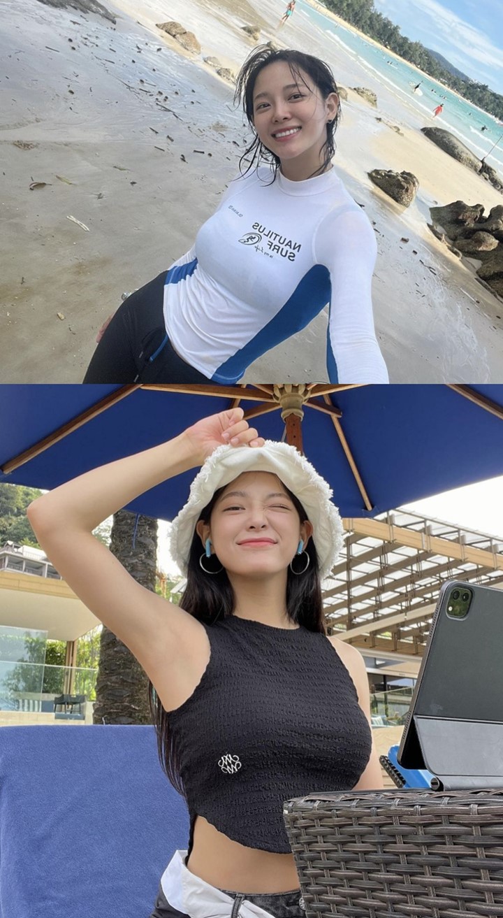Kim Sejeong Pamer Body Goals Saat Liburan, Visual Makin Segar Curi Fokus