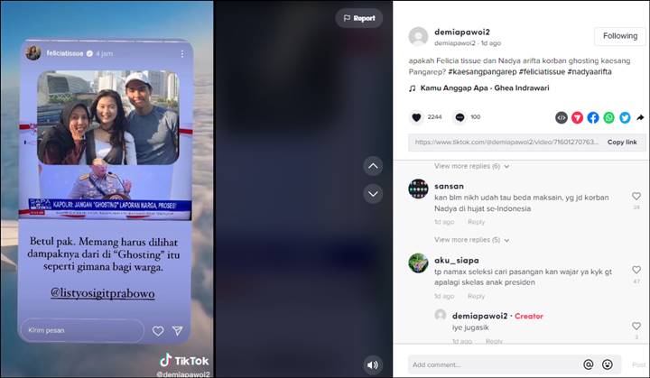 Video Felicia Tissue Soal \'Dighosting\' Viral, Ria Ricis Tanggapi Soal Wajah Suami - Topik Pagi