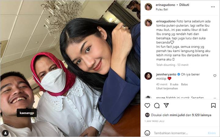 Erina Gudono Pamer Foto Bareng Calon Mertua Seraya Bagikan Fun Fact