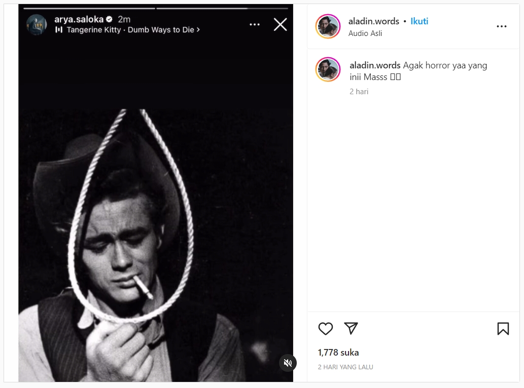 Arya Saloka Posting Foto Isyaratkan Putus Asa