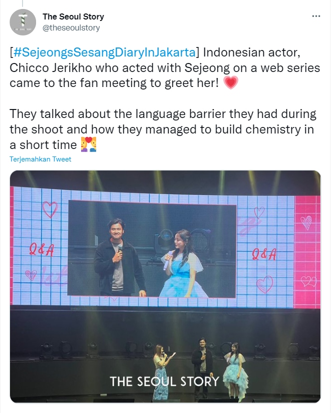 Chicco Jerikho Pamer Pose Love Bareng Kim Sejeong