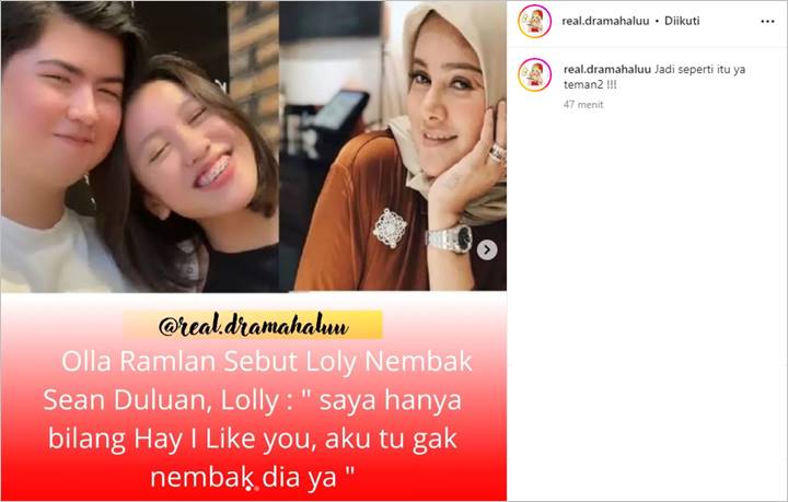 Disebut Nembak Duluan, Putri Nikita Mirzani Klarifikasi Awal Pacaran dengan Sean Anak Olla Ramlan