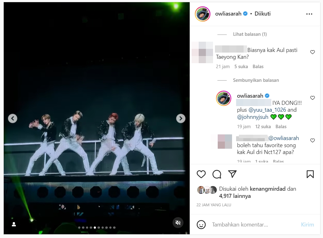 Aulia Sarah \'Badarawuhi\' Ternyata NCTzen, Sosok Idola Ikut Terungkap