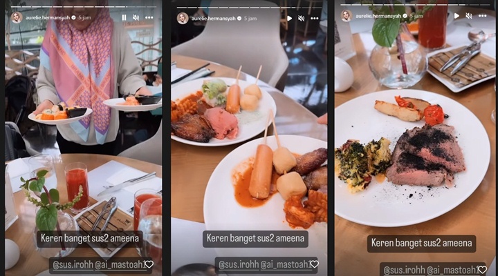 Bikin Iri, Aurel Hermansyah Ungkap Makanan Mewah Pengasuh Baby Ameena