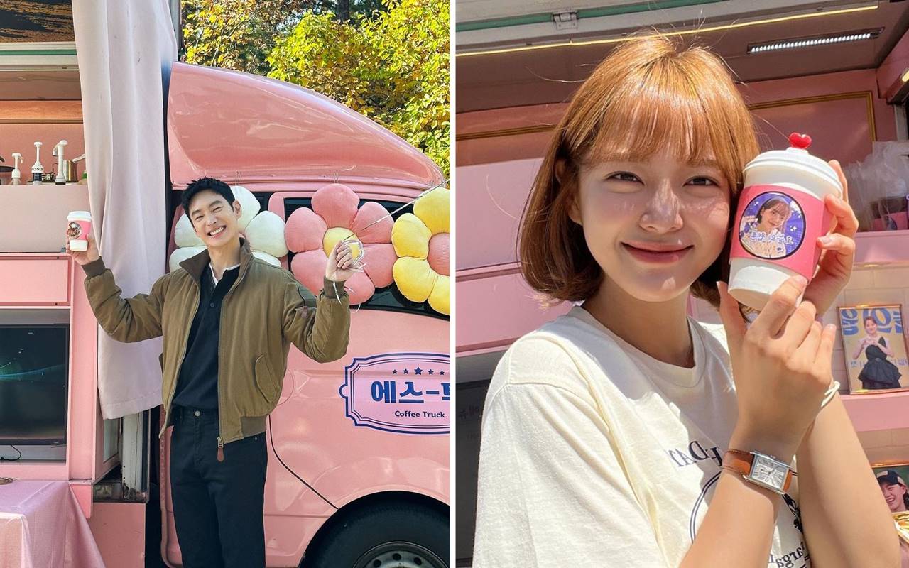 Lee Je Hoon Hingga Kim Sejeong, 10 Potret Seleb Excited Terima Food Truck Dari Fans Indonesia