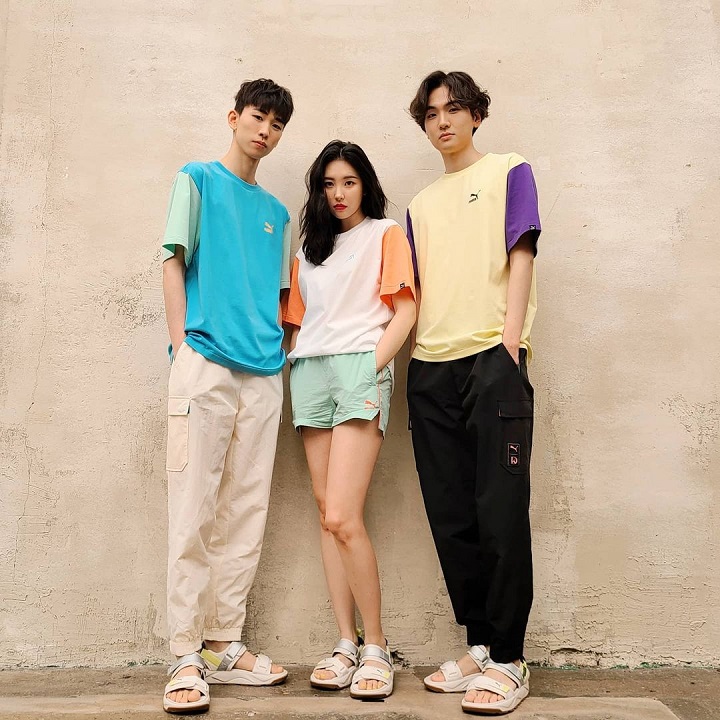 Sunmi dengan Lee Dong dan Lee Seung Dong