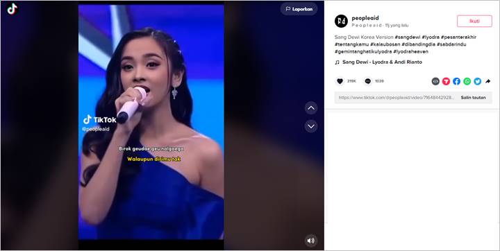 Lyodra Fasih Bawakan \'Sang Dewi\' dalam Bahasa Korea Disebut Bikin Merinding