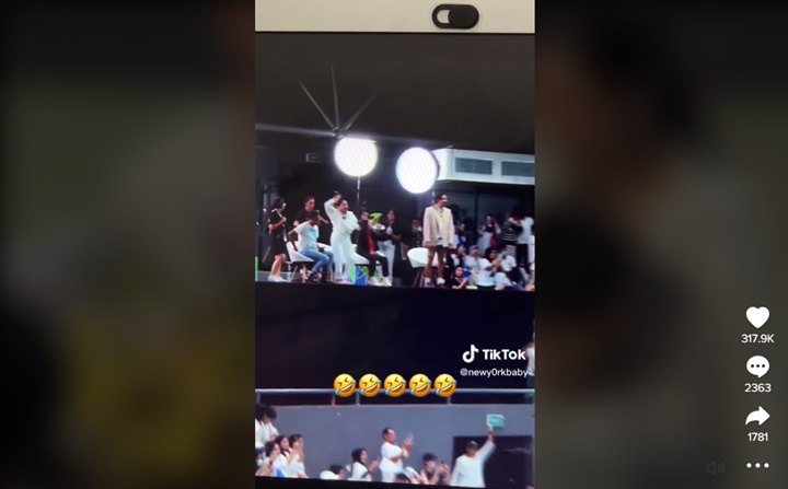 Nagita Slavina Heboh Teriak-teriak Dukung Raffi Ahmad di \'Tiba Tiba Tenis\'