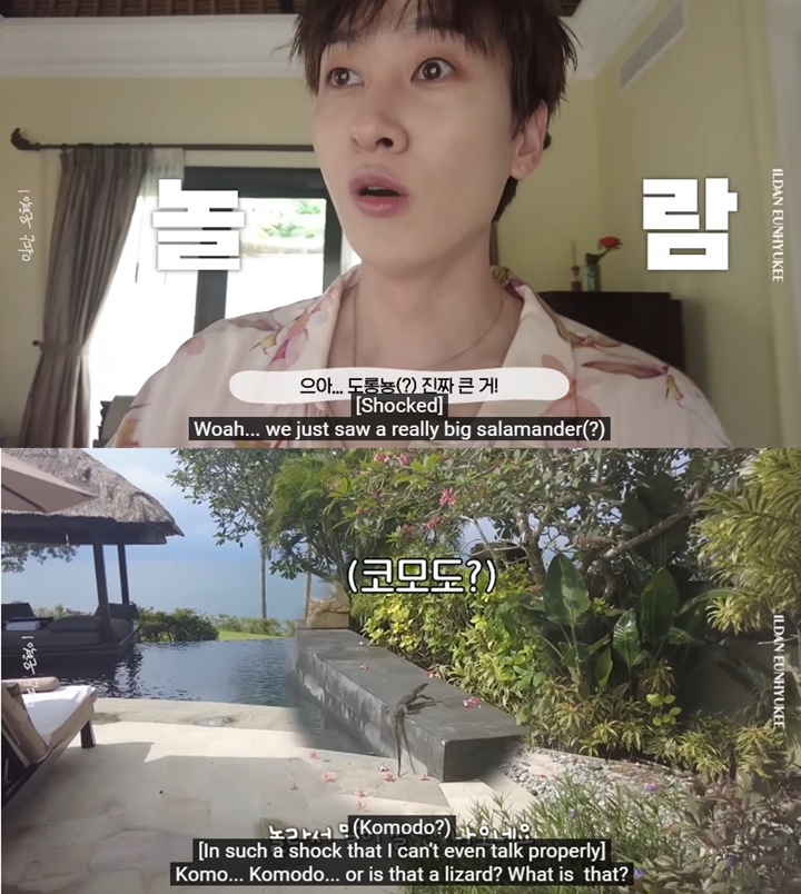 Eunhyuk Super Junior Syok Lihat Kadal Besar Kunjungi Kamarnya di Bali