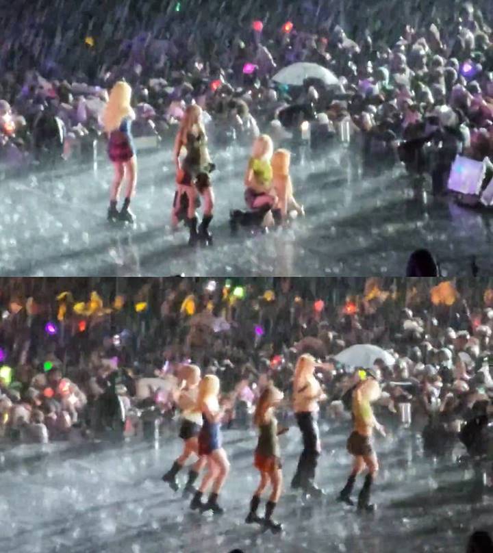 Jatuh Bangun, (G)I-DLE Perform Maksimal Diguyur Hujan Petir di \'Music Bank Chile\'