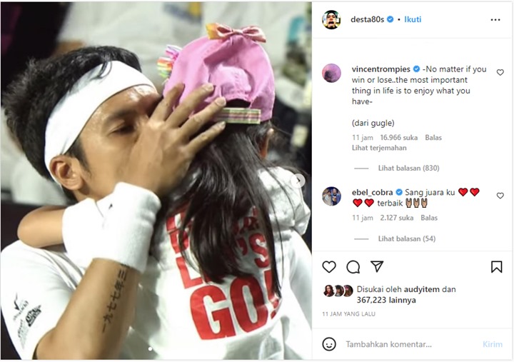 Desta Singgung Kekalahan Sambil Pajang Foto Anak, Komentar Vincent Curi Fokus