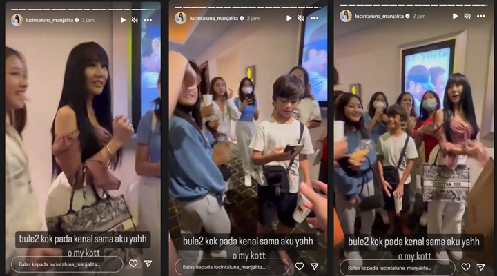 Lucinta Luna Heran Dirinya Dikenali Hingga Diajak Foto Bareng Segerombolan Bule Lucinta Luna Heran Dirinya Dikenali Hingga Diajak Foto Bareng Segerombolan Bule