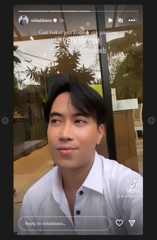 Vidi Aldiano Minta Tolong Refal Hady Usai Gagal Bikin Konten Sok Ganteng