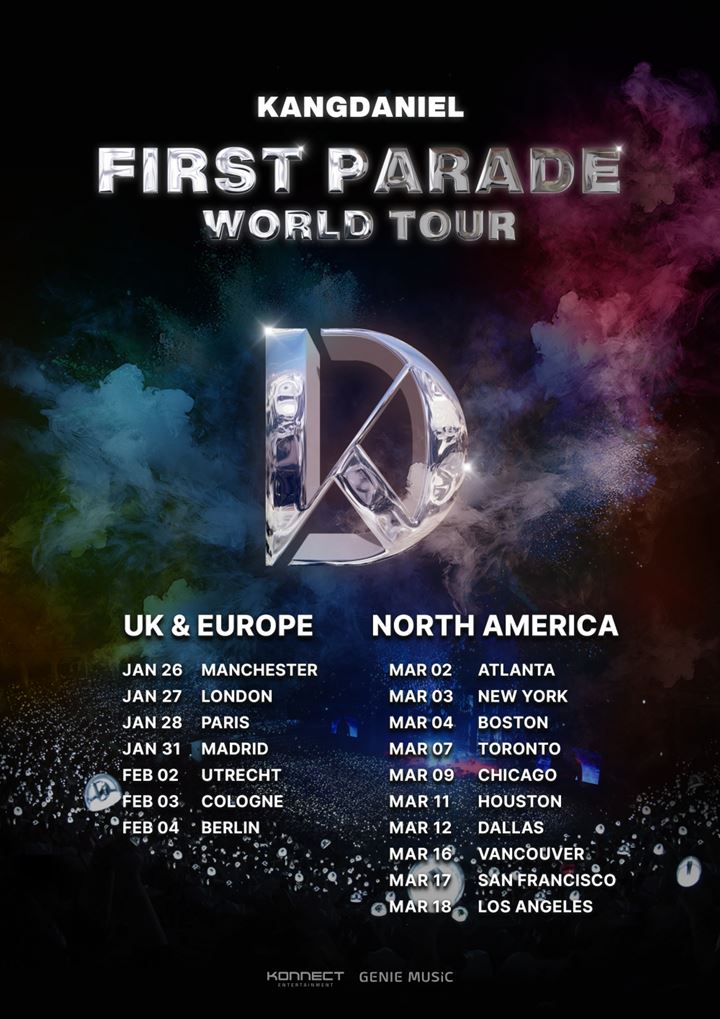 Kang Daniel Gelar Konser Tur Dunia Perdana, Umumkan Jadwal Eropa dan Amerika Utara