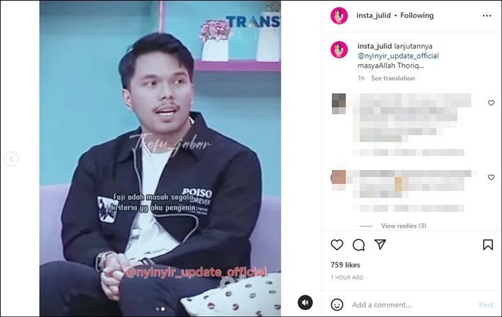 Thariq Halilintar Curhat Belum Sepenuhnya Pantas Jadi Suami Fuji An